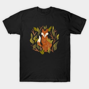 Shy Woodland Fox T-Shirt